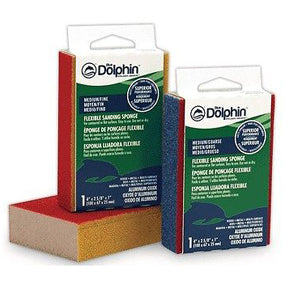 Blue Dolphin 4-inch Medium/Fine Straight Sanding Sponge